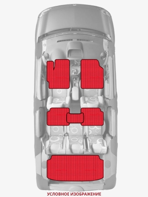 ЭВА коврики «Queen Lux» комплект для Toyota 4Runner